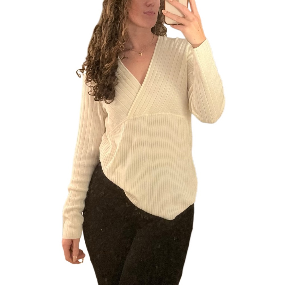 NEW YORK & CO. SURPLICE SWEATER
